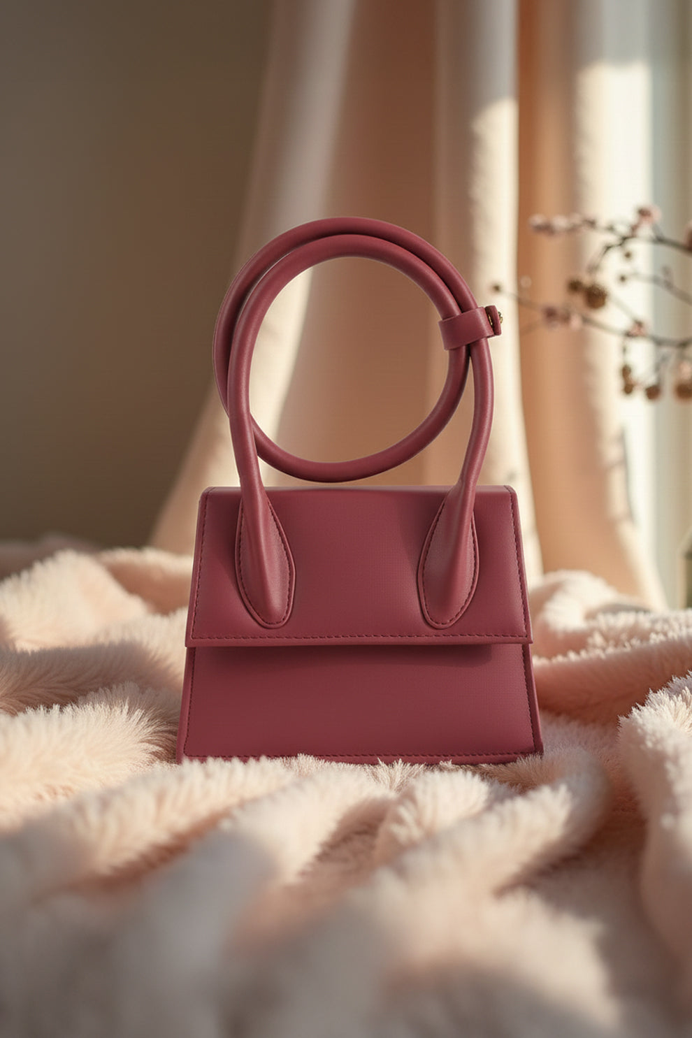 HandBag Jacqumues - Wine Red
