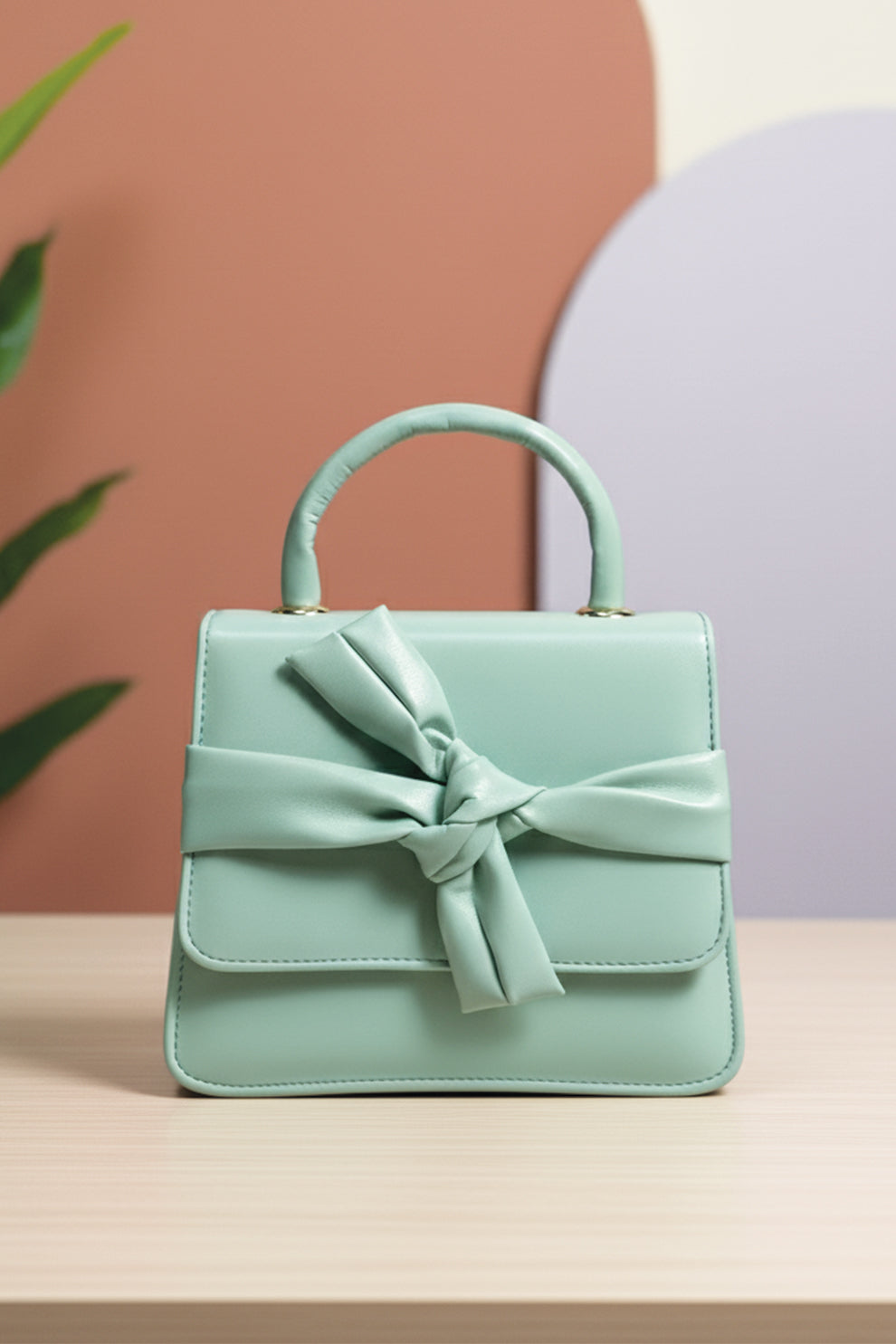 Handbag ElleKnot - Cyan