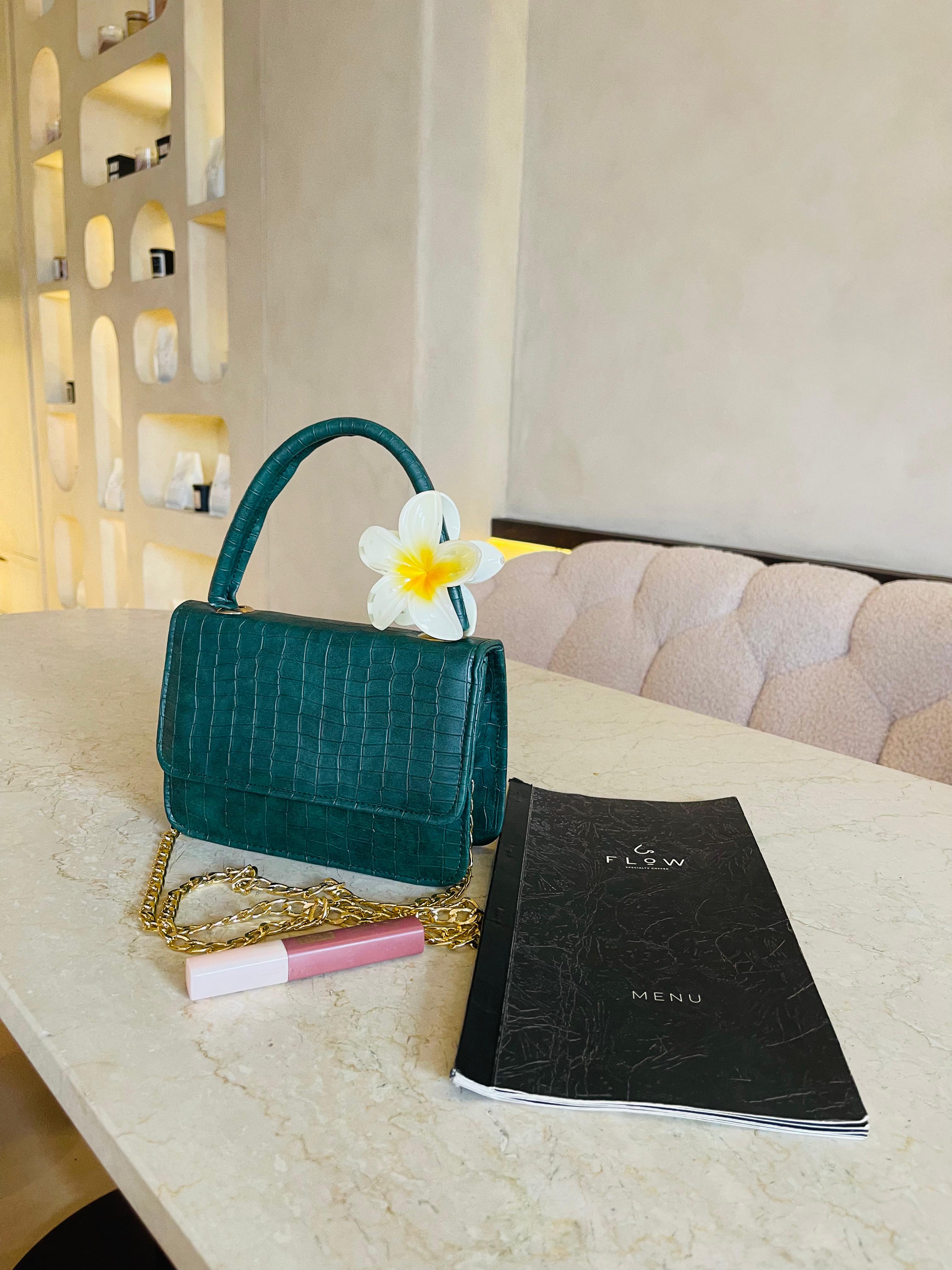 Handbag Croco - Green