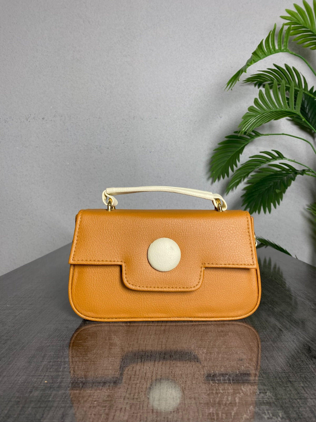 Handbag Dot Luxe - Mustard