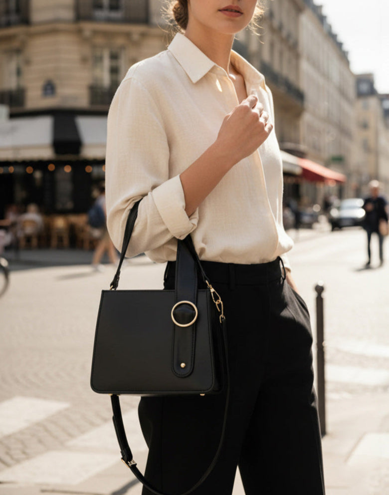 Handbag RingBloom - Black