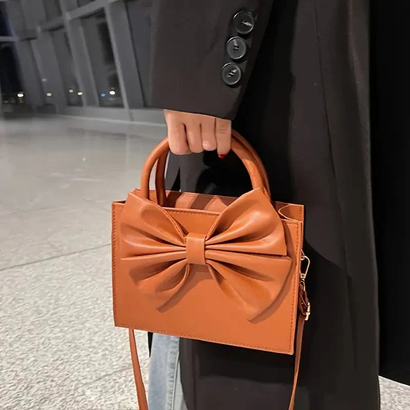HandBag Gloss Bow - Brown