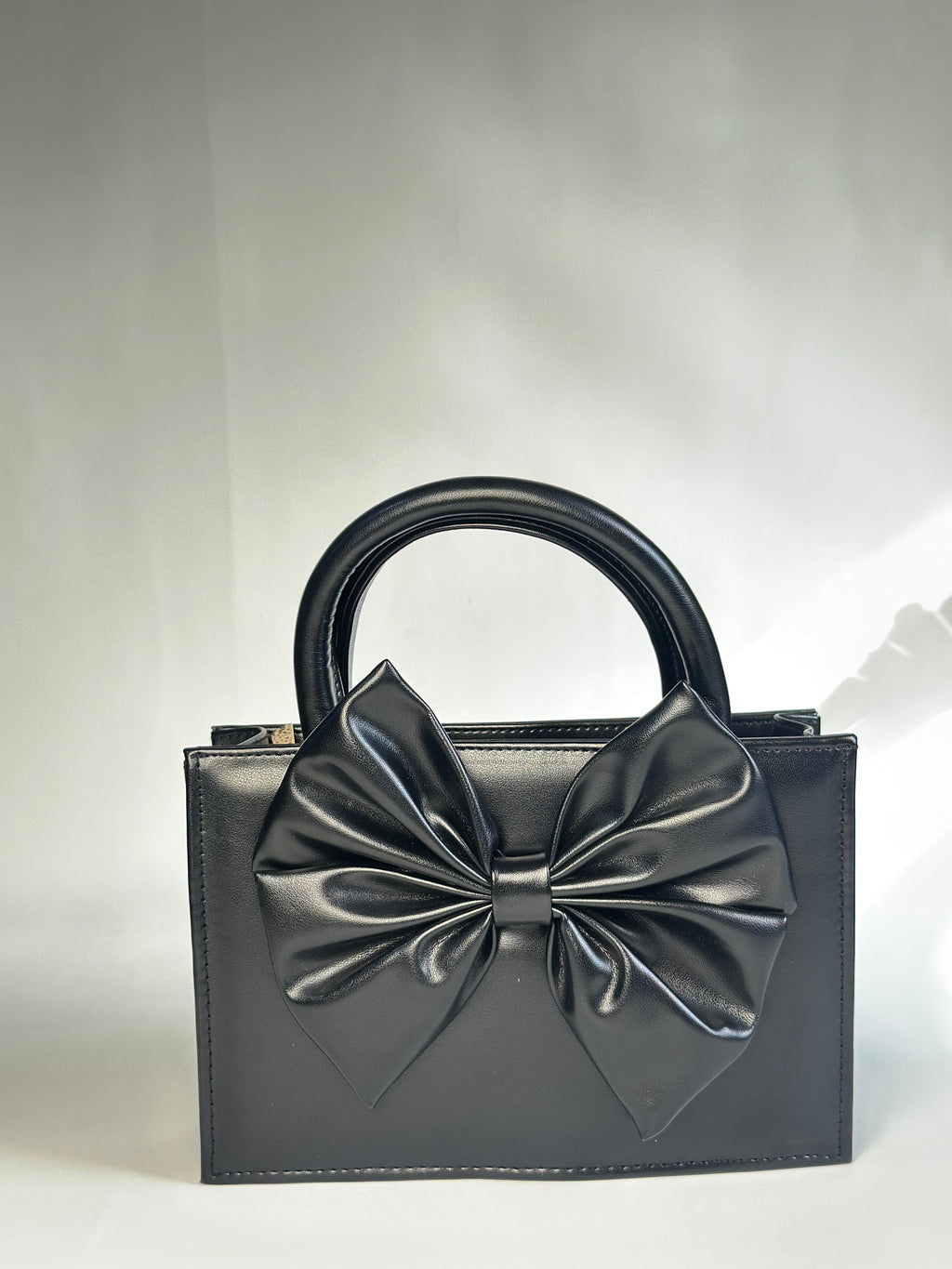 HandBag Gloss Bow - Black