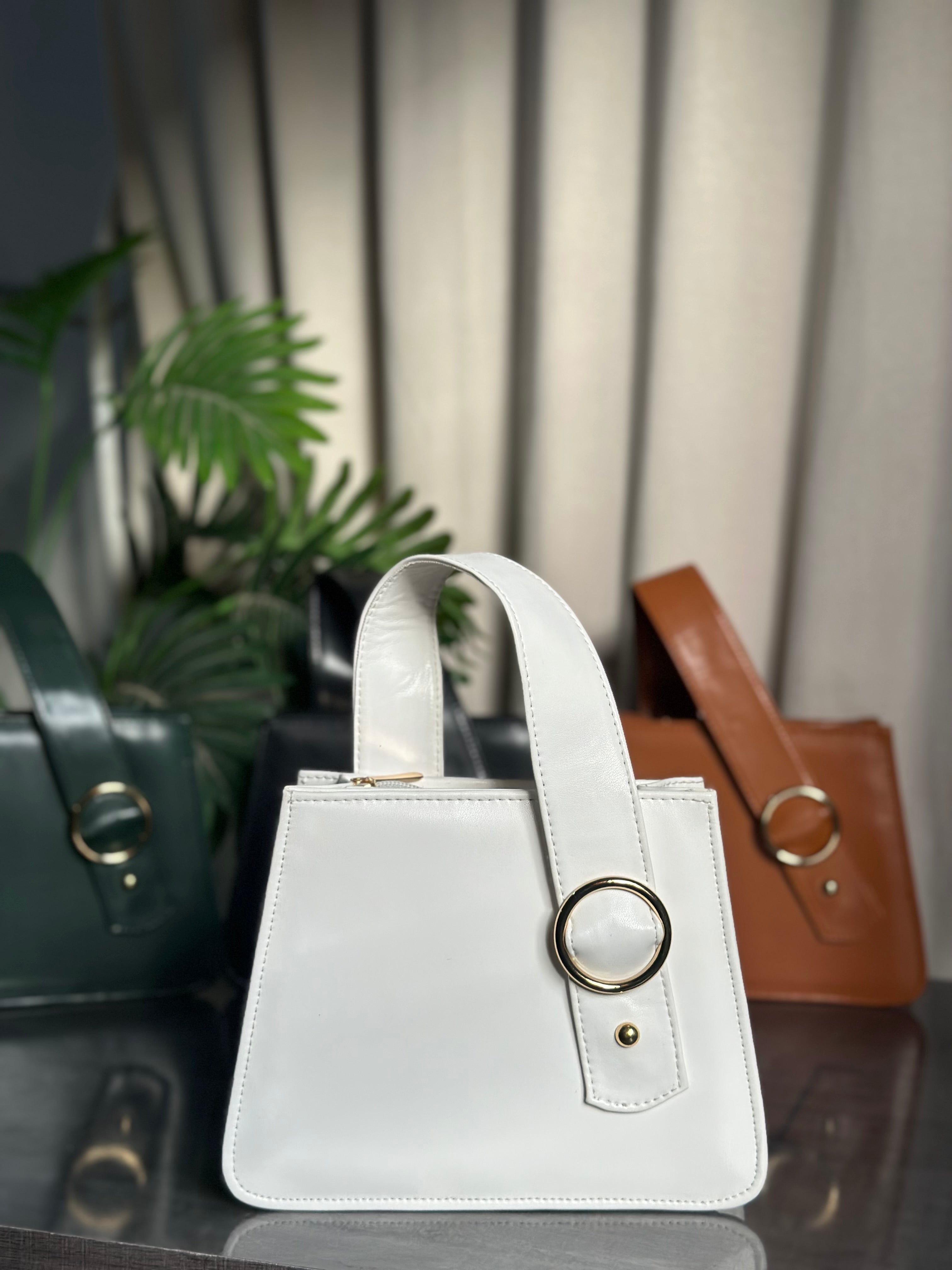 Handbag RingBloom - White