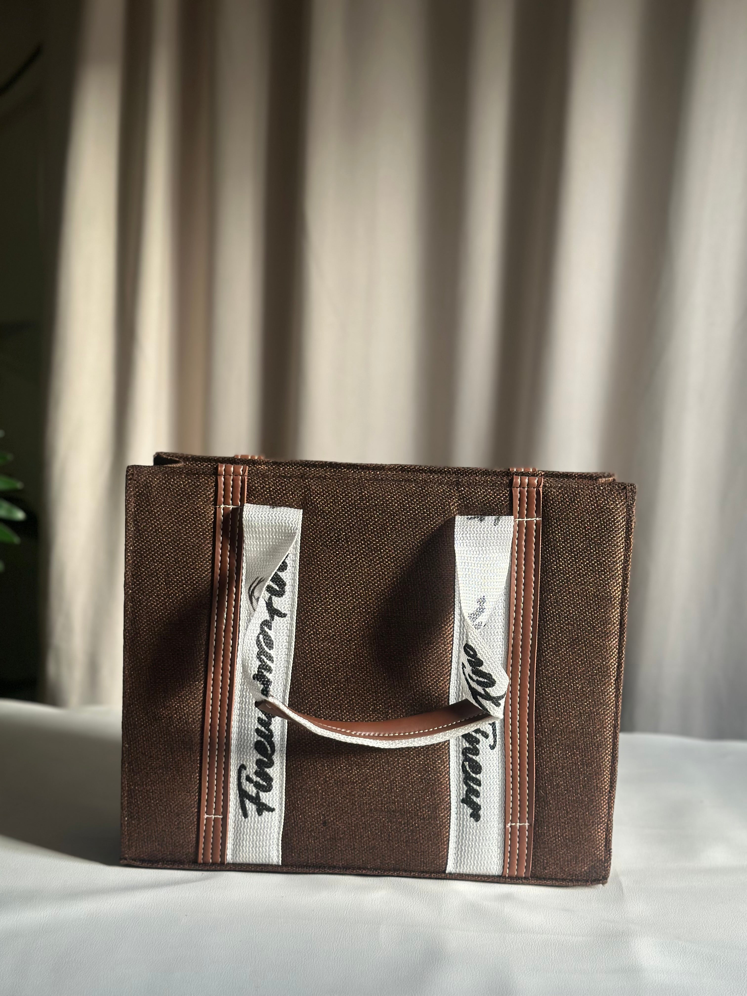 Canvas Modern Muse Tote - Dark Brown