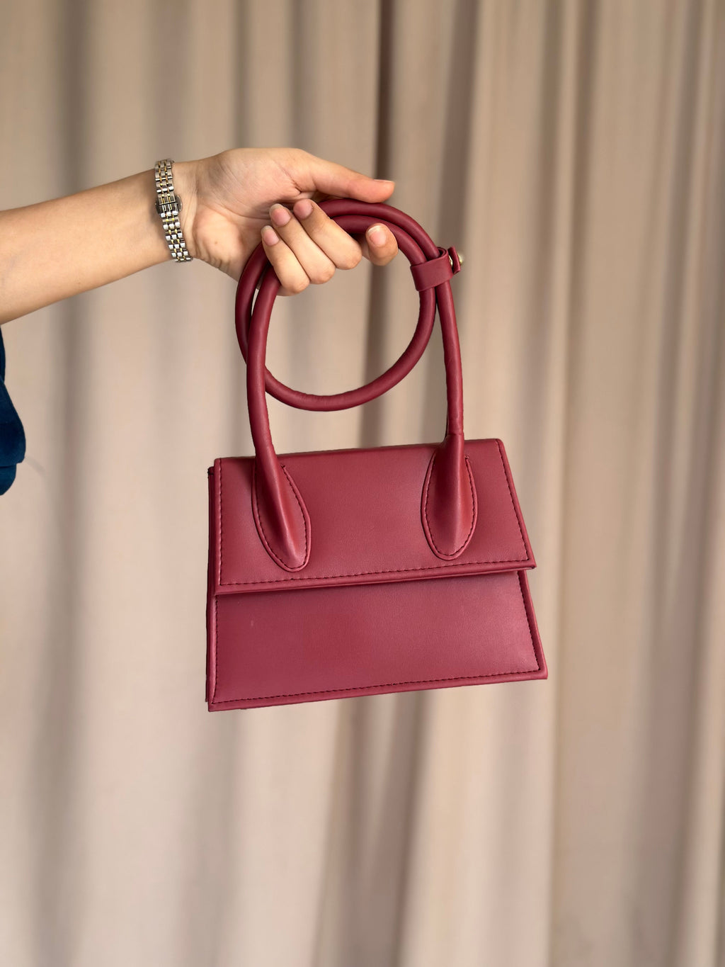 HandBag Jacqumues - Wine Red