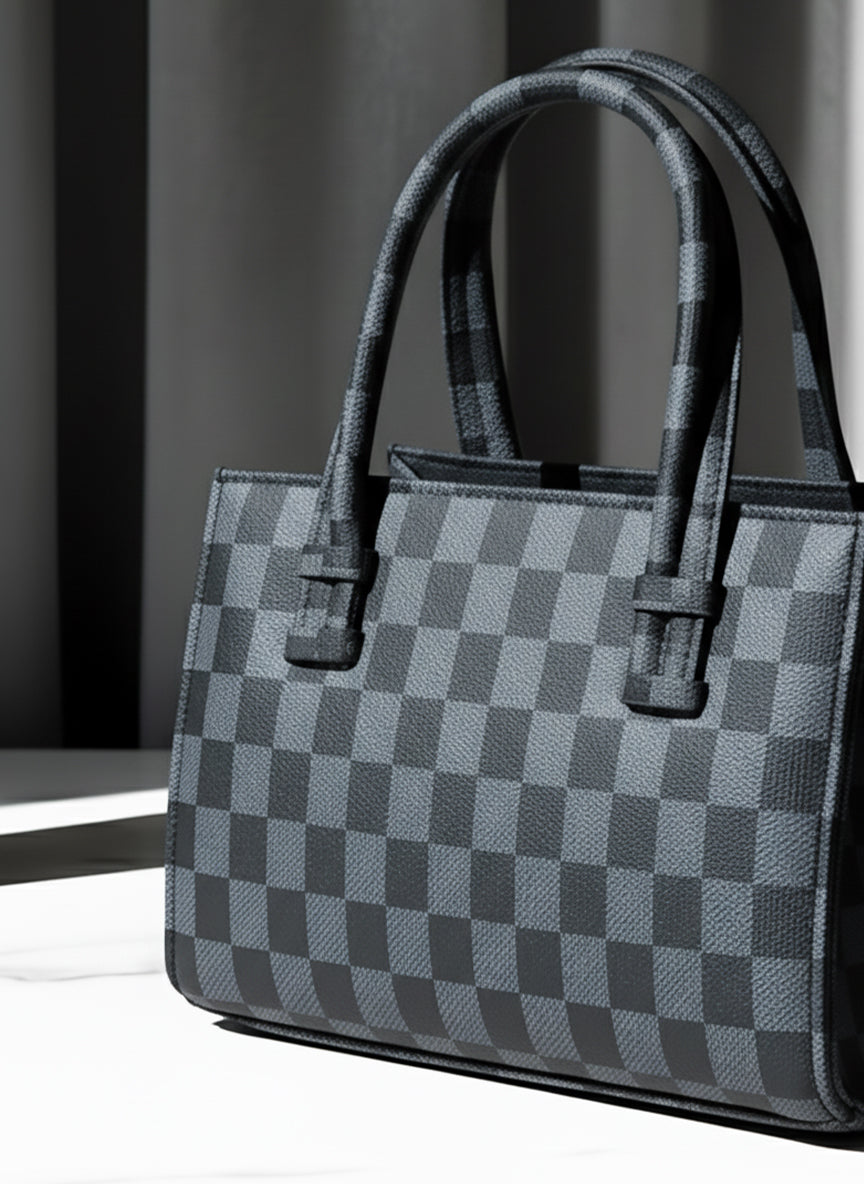 HandBag Mini Checkered - Black