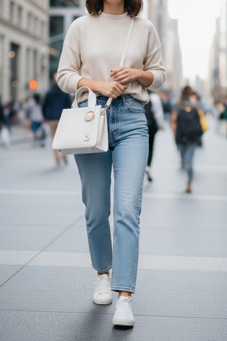 Handbag RingBloom - White